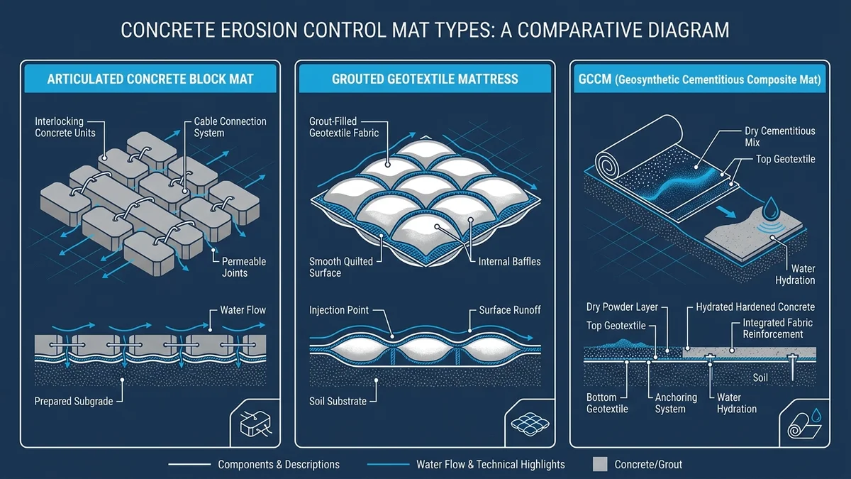Concrete Erosion Control Mats: Types and How to Choose