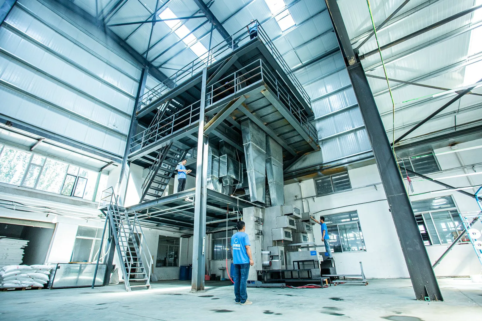 Production tower at HydroBase manufacturing facility